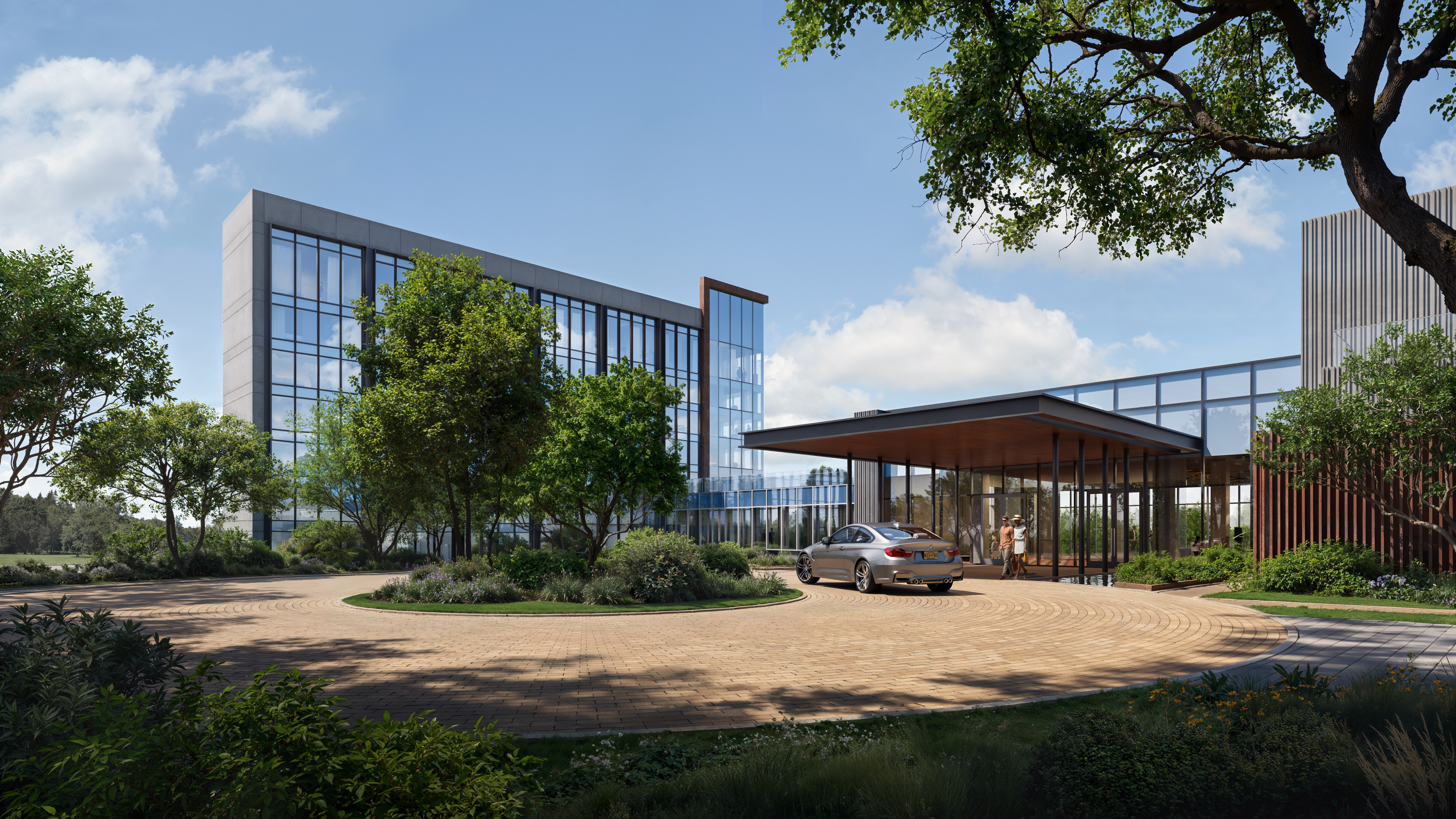 Directions - Elevation Arrival Driveway View 2 S2 Exterior 120624 